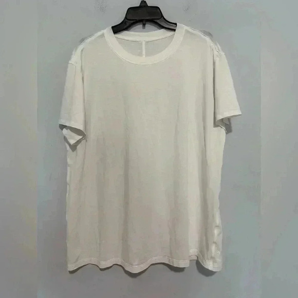 Tops - Lululemon  Short Sleeve Top Womens 10 White Top Fresh Athletic (pit-22'')